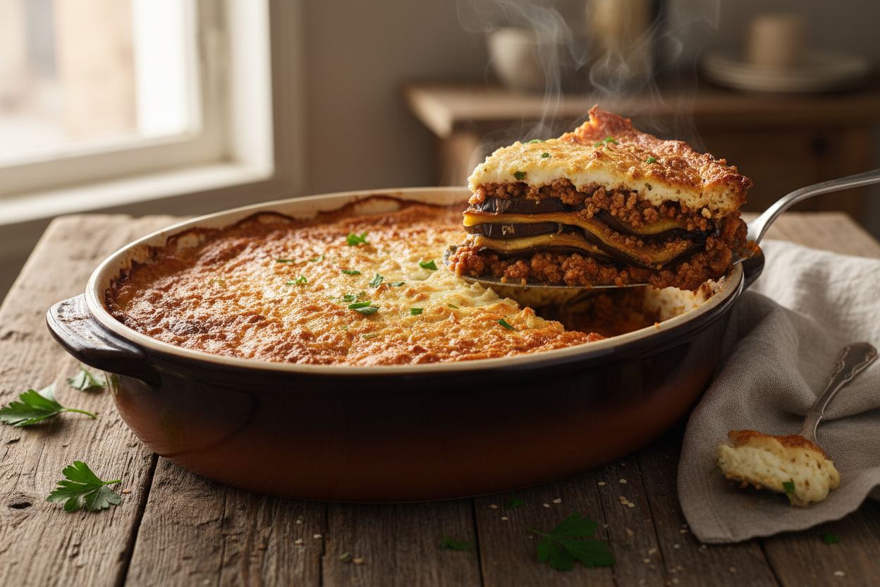 Classic Greek Moussaka — The Ultimate Comfort Food
