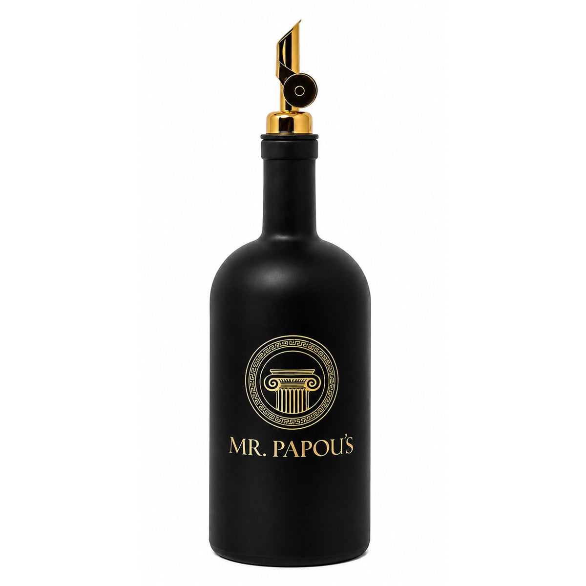 Mr. Papou's Black & Gold Pour Bottle