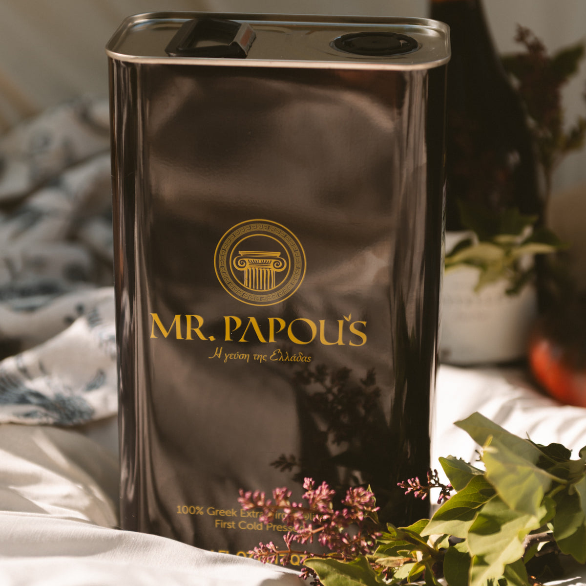 Mr. Papou's Authentic Extra Virgin Olive Oil Family Tin