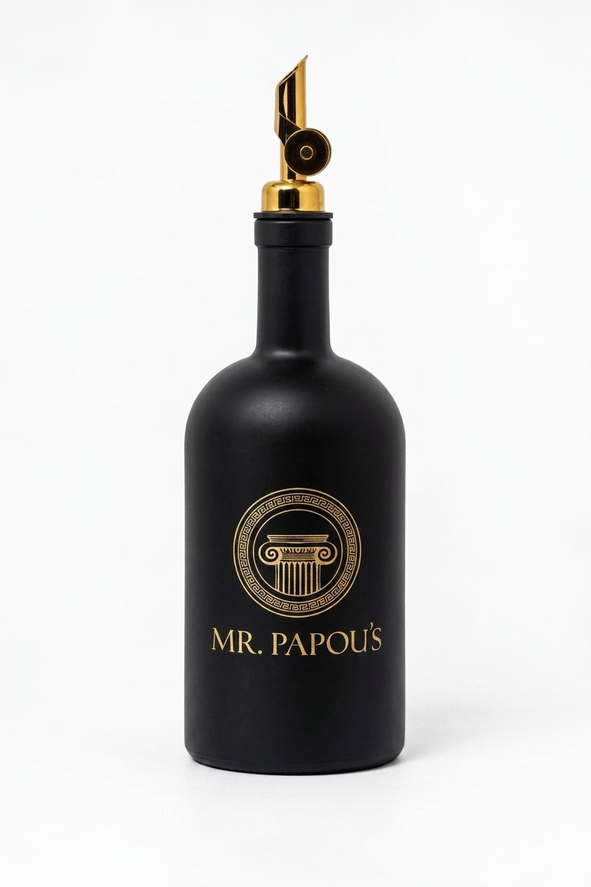 Mr. Papou's Black & Gold Pour Bottle