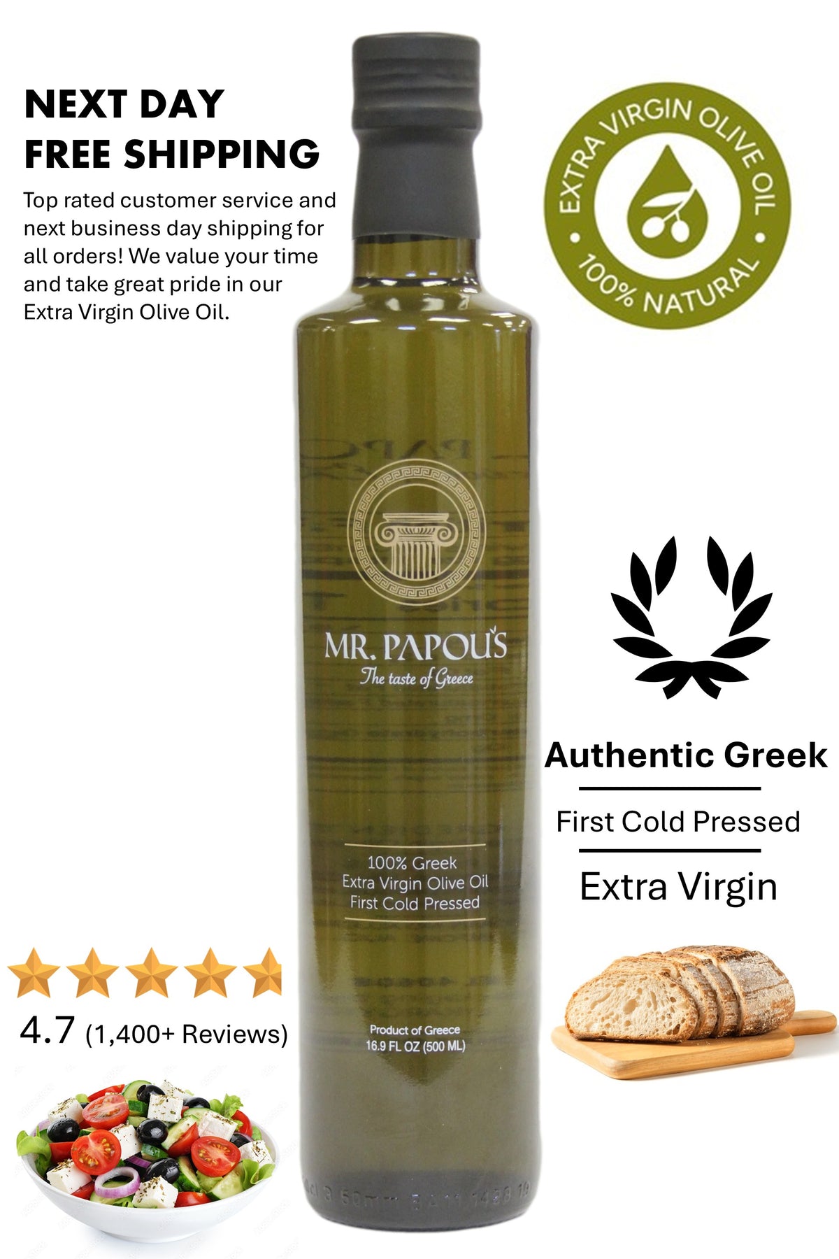 Authentic Greek 500 ml EVOO